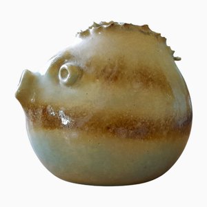 Vase Poisson par Alexandre Kostanda pour Vallauris, 1960s
