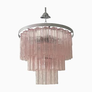 Tronchi Murano Glass Chandelier in Venini Style by Simoeng