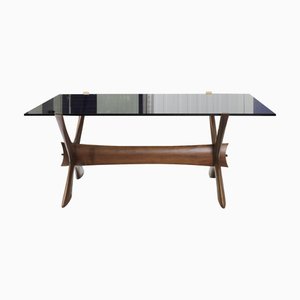 Mid-Century Modern Teak and Glass Coffee Table by Fredrik Schriever-Abeln for Örebro Glass