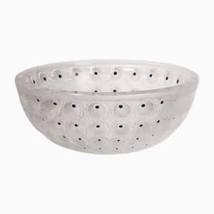 Scodella Nemours Mid-Century moderna in cristallo di René Lalique