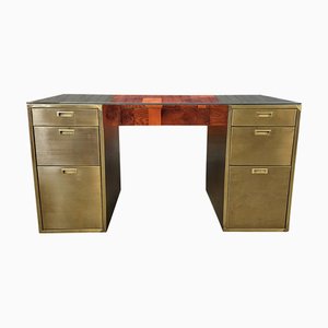 Vintage Brass Desk, 1980s