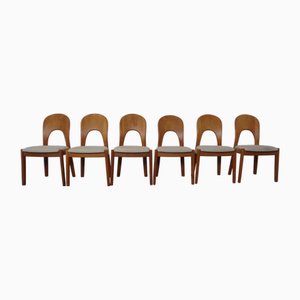 Morten Dining Chairs in Teak by Niels Koefoed for Hornslet Møbelfabrik, 1960s, Set of
