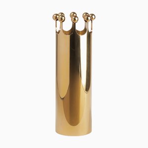 Mid-Century Modern Brass Vase by Pierre Forsell for Skultuna
