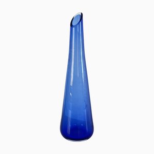 Blaue Vase aus Muranoglas