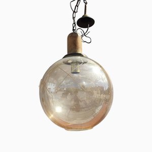 Vintage Hängelampe aus Glas