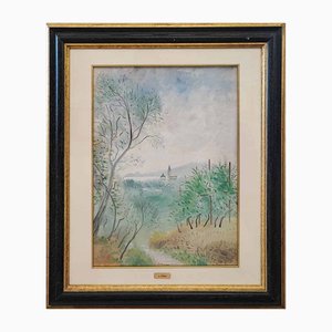 Umberto Lilloni, Lavagna, 1940, Oil on Canvas, Framed