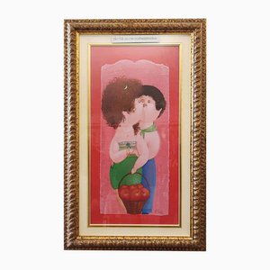 After Nicola Vietti, Figurative Scene, Oil on Canvas, Framed