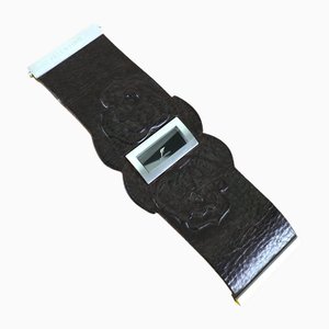 Vintage Leather Wristwatch from Valentino