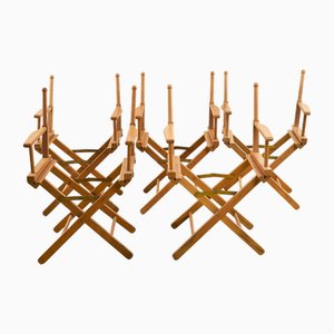 Open Close Directors Chairs, Set of 5