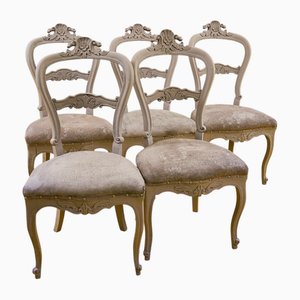 Dove Gray Chairs, Set of 5