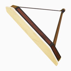 Consola de pared de metal con superficies de mármol, años 40