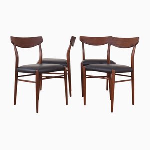 Mid-Century Teak Dining Chairs by Gustav Herkströter for Lübke, 1960s, Set of 4
