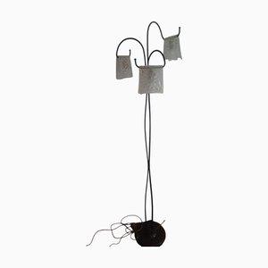 Vintage Floor Lamp in Iron and Murano Glass