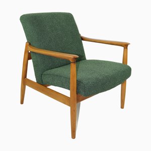 Poltrona B GFM-64 verde attribuita a Edmund Homa, anni '70