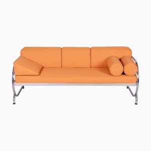 Bauhaus Sofa in Chrome & Fabric attributed to Robert Slezak, Czech, 1930s