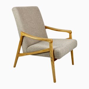 Fauteuil Modèle Tchèque en Boucle Beige attribué à Jiri Jiroutek, 1970s