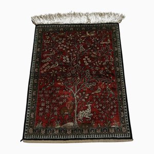 Vintage Qum Silk Rug, 1970s