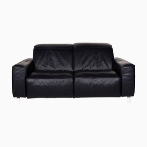 MR 6070 2-Seater Sofa in Blue Leather from Musterring