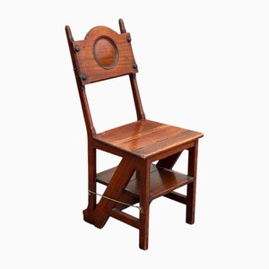 Metamorphic Mahogany Chair, 1890