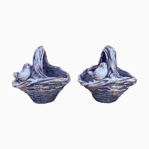 Decorative Baskets with Birds