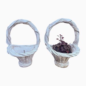 Garden Basket Vasen mit dekorativen Webmustern, 2 . Set