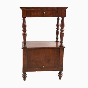19th Century Bedside Table in Walnut