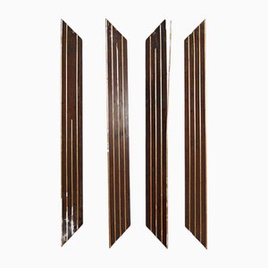 Tableaux Vintage en Bois, Set de 4