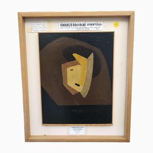 Andrea Raccagni, Composition, 1948, Oil Painting, Framed