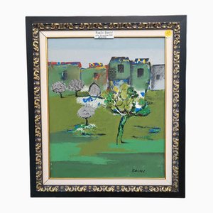 Manila Baccosi, Landschaft, Öl auf Leinwand