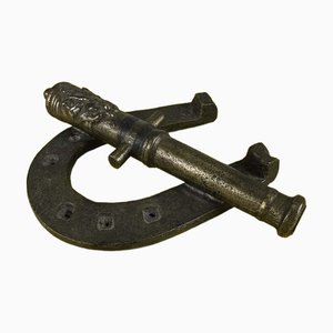 Vintage Metal Horseshoe Paperweight