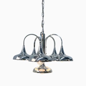 Lampada a sospensione vintage attribuita a Gaetano Sciolari