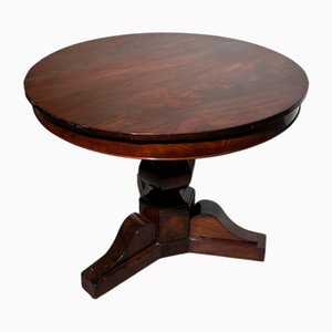 Tavolo antico rotondo in mogano