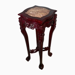 Oriental Pedestal Table in Rosewood