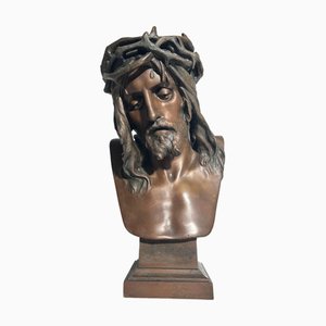 Eugene Marioton, Bust of Christ, Bronze