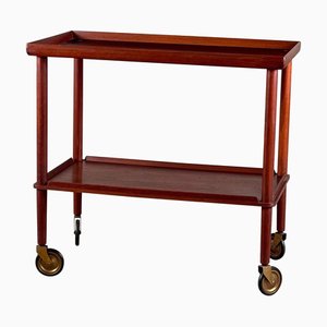 Bar Cart attributed to Peter Hvidt & Orla Mølgaard-Nielsen for Søborg Møbler, 1960s