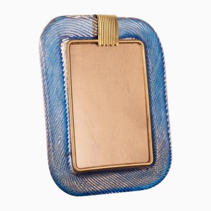 Picture Frame in Murano Glass and Twisted Brass, 1990s