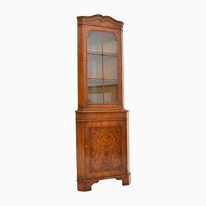 Vintage Eckschrank aus Wurzelholz im georgianischen Stil, 1950er