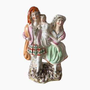Antique Victorian Staffordshire Figure, 1880s