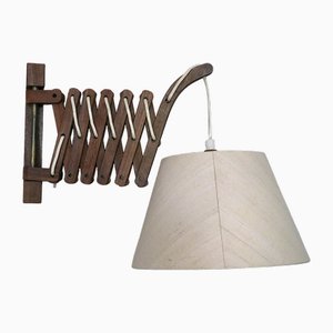 Danish Articulated Wall Light in Teak by Erik Hansen, 1960s