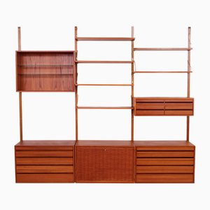 Wall Unit by Poul Cadovius, 1960s, Set of 15