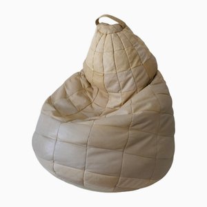 Pouf o poggiapiedi patchwork in pelle di de Sede, Svizzera, anni '70