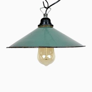 Lampada industriale smaltata a petrolio, anni '60