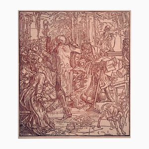 D'après Alfred Rethel, La mort en tant que serviteur, 1920, gravure sur bois