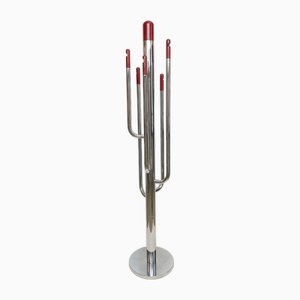 Portemanteau Space Age en Chrome, Italie, 1970s