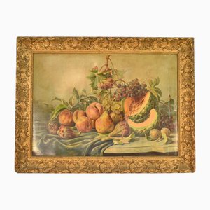 Large Louis XV Style Giltwood Picture Frame with Intricate Decoration, 1890s