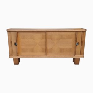 Vintage Light Oak Sideboard by Guillerme et Chambron for Votre Maison