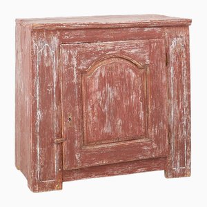 Rustikaler Pariser Schrank aus lackiertem Kiefernholz, 1820er