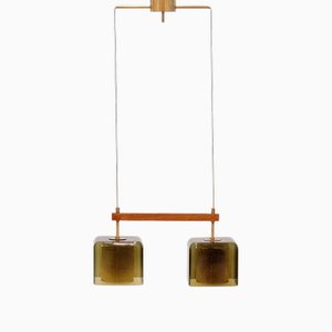 Mid-Century Modern Scandinavian Glass Pendant by Carl Fagerlund for Orrefors, 1960s