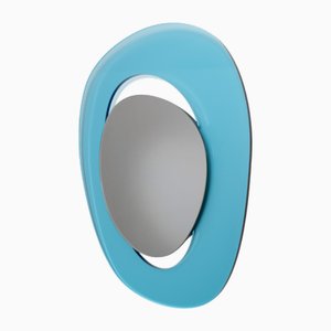 Handcrafted Soul Me Concept Mirror in Translucent Blue by Laura Gaiteiro
