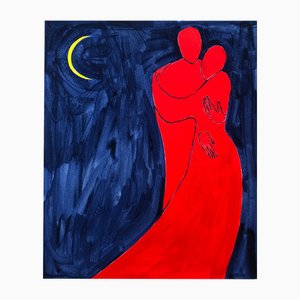 Waleria Matelska, Under the Moon, 2024, Acrylic on Paper